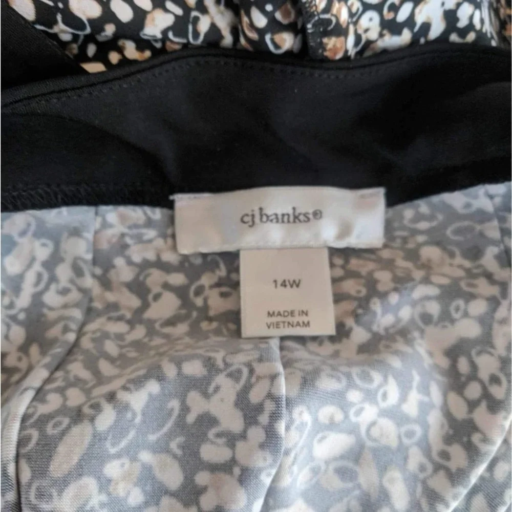 cj Banks | 14W | fit and flare dress | EUC | stretchy with waist tie - Picture 7 of 7